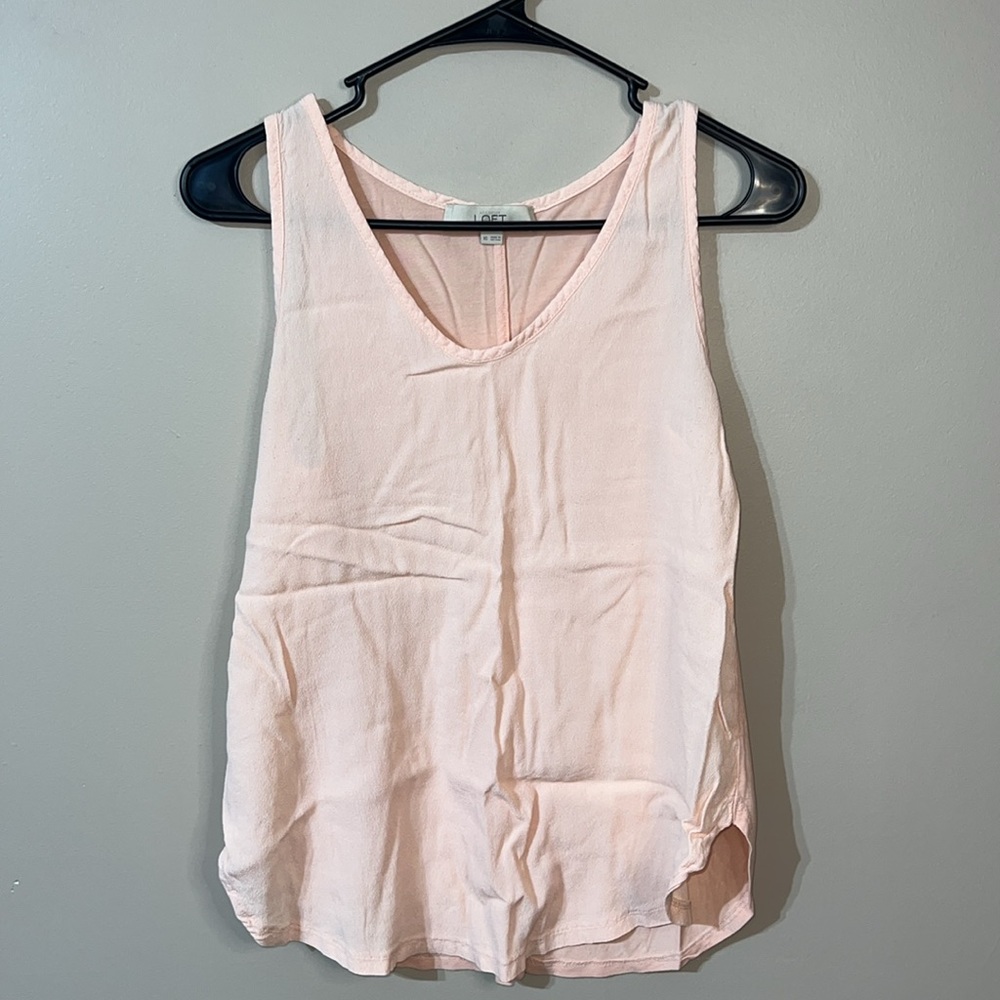Loft soft sleeveless tank top size small